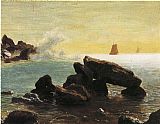 Albert Bierstadt Canvas Paintings - Farralon Islands, California